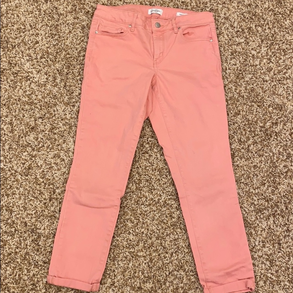 Jessica Simpsons Rolled Crop Skinny Jeans